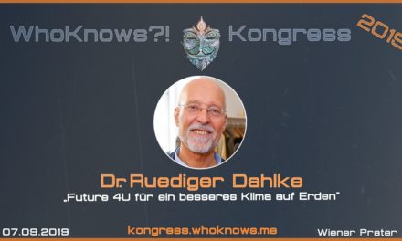 Dr. Ruediger Dahlke zu Gast beim WhoKnows?! Kongress 2019 am 07.09.2019 in Wien