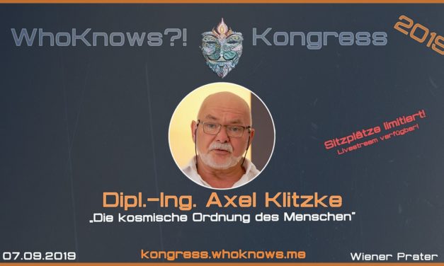 Axel Klitzke zu Gast beim WhoKnows?! Kongress 2019 am 07.09.2019 in Wien